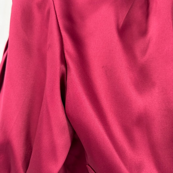 NWT ELLE Womens Bolero Jacket Size S Red Retro Cropped Pockets Cranberry 00s‎ - Picture 15 of 16